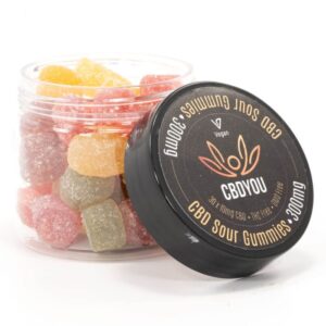 300mg CBD Infused Sour Gummies (CBD YOU)