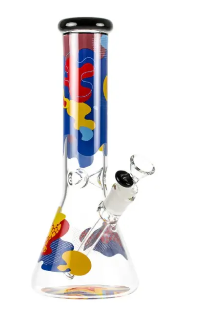 FAMOUS DESIGN PAPAYA 12 IN BEAKER WATER PIPE